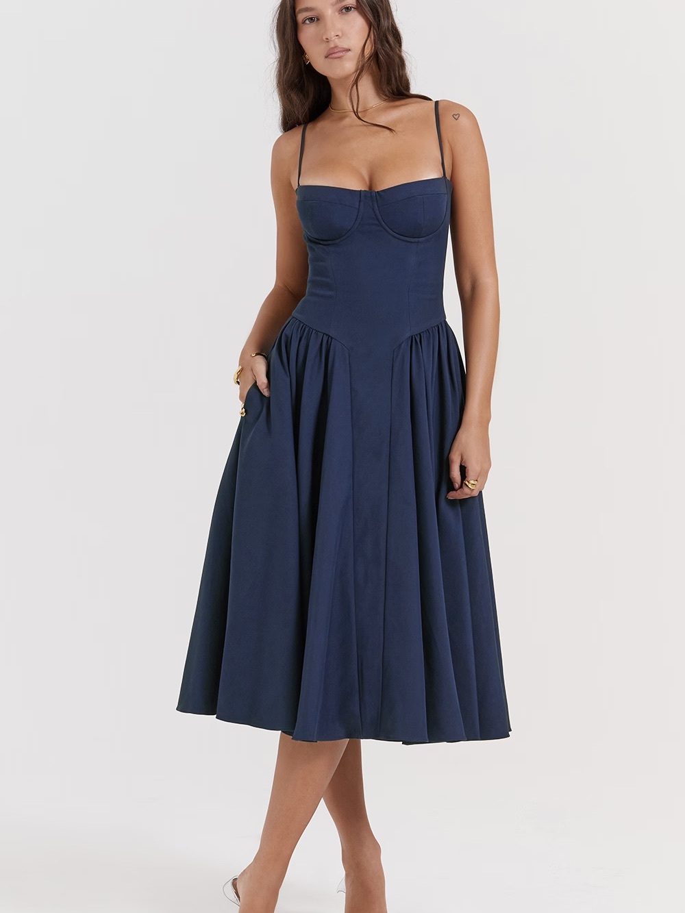 SAMARIA
French Navy Corset Sundress